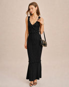 Women's Knitted Viscose Sweater Dresses Dresses - RIHOAS