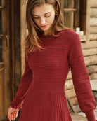 Women's Knitted Viscose Sweater Dresses Dresses - RIHOAS