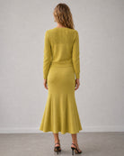 Women's Knitted Viscose Sweater Dresses - RIHOAS - 06