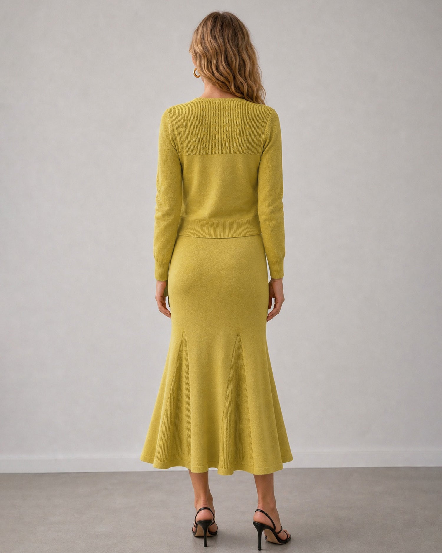 Women's Knitted Viscose Sweater Dresses - RIHOAS - 06