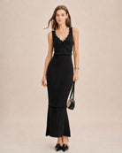 Women's Knitted Viscose Sweater Dresses Dresses - RIHOAS