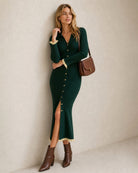 Women's Knitted Viscose Sweater Dresses - RIHOAS