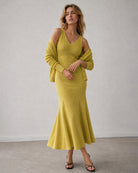 Women's Knitted Viscose Sweater Dresses - RIHOAS - 04