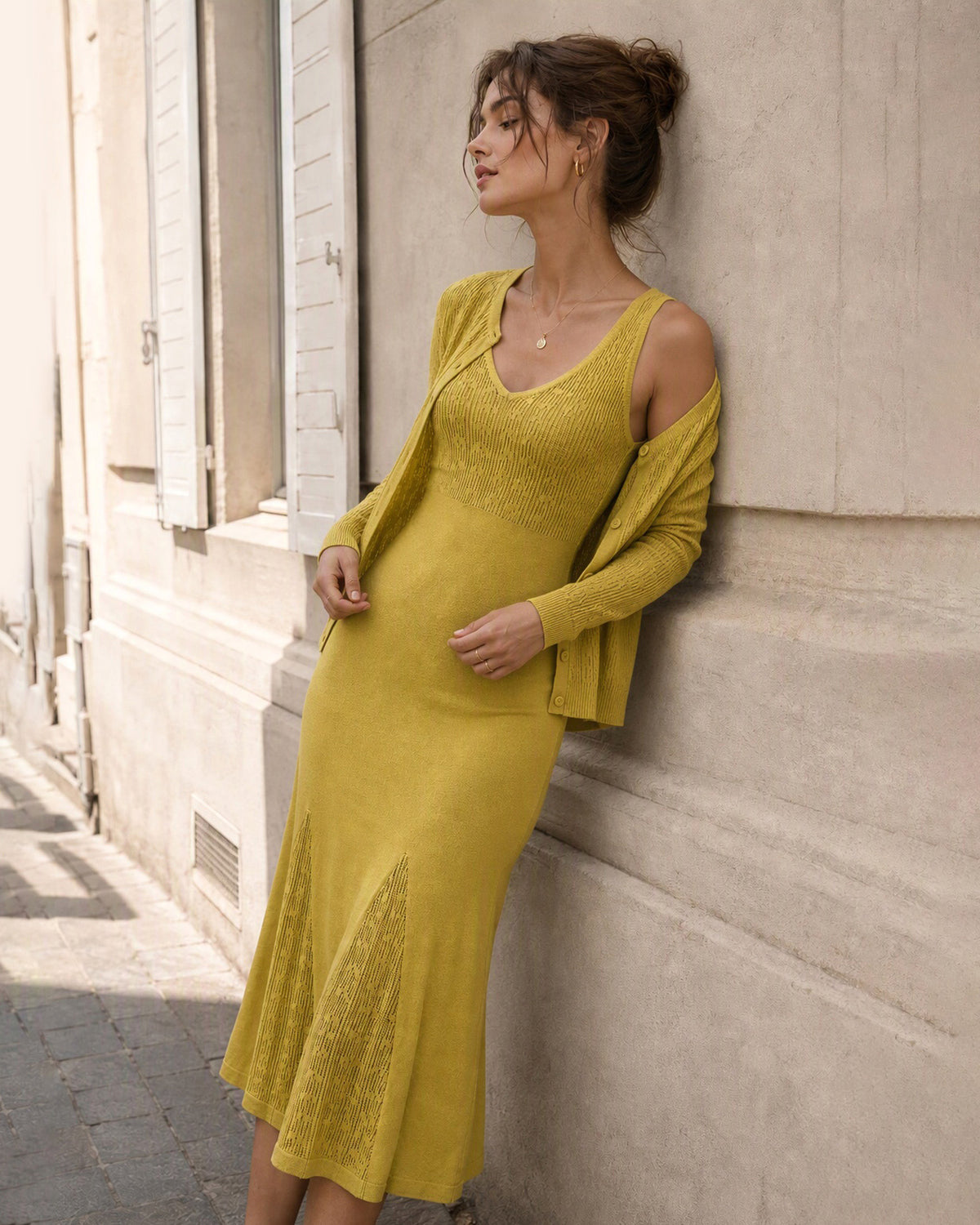 Women's Knitted Viscose Sweater Dresses - RIHOAS