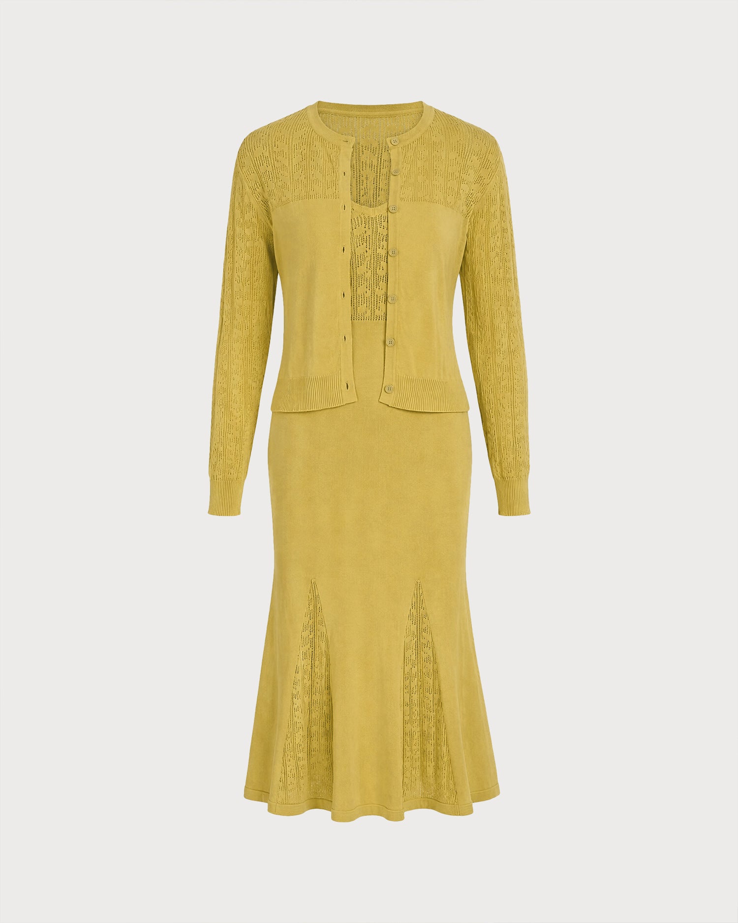 Women's Knitted Viscose Sweater Dresses - RIHOAS - 10