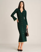 Women's Knitted Viscose Sweater Dresses - RIHOAS - 02