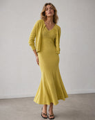 Women's Knitted Viscose Sweater Dresses - RIHOAS - 01