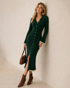 Women's Knitted Viscose Sweater Dresses - RIHOAS