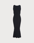 Women's Knitted Viscose Sweater Dresses Dresses - RIHOAS