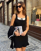 Women's Knitted Viscose Sweater Dresses Dresses - RIHOAS