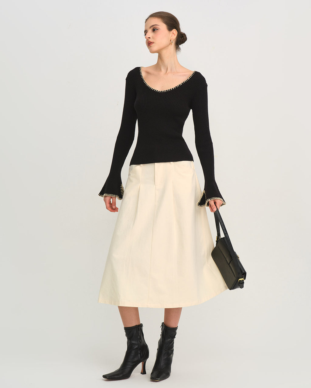 Women's Knitted Viscose Sweater Tops - RIHOAS