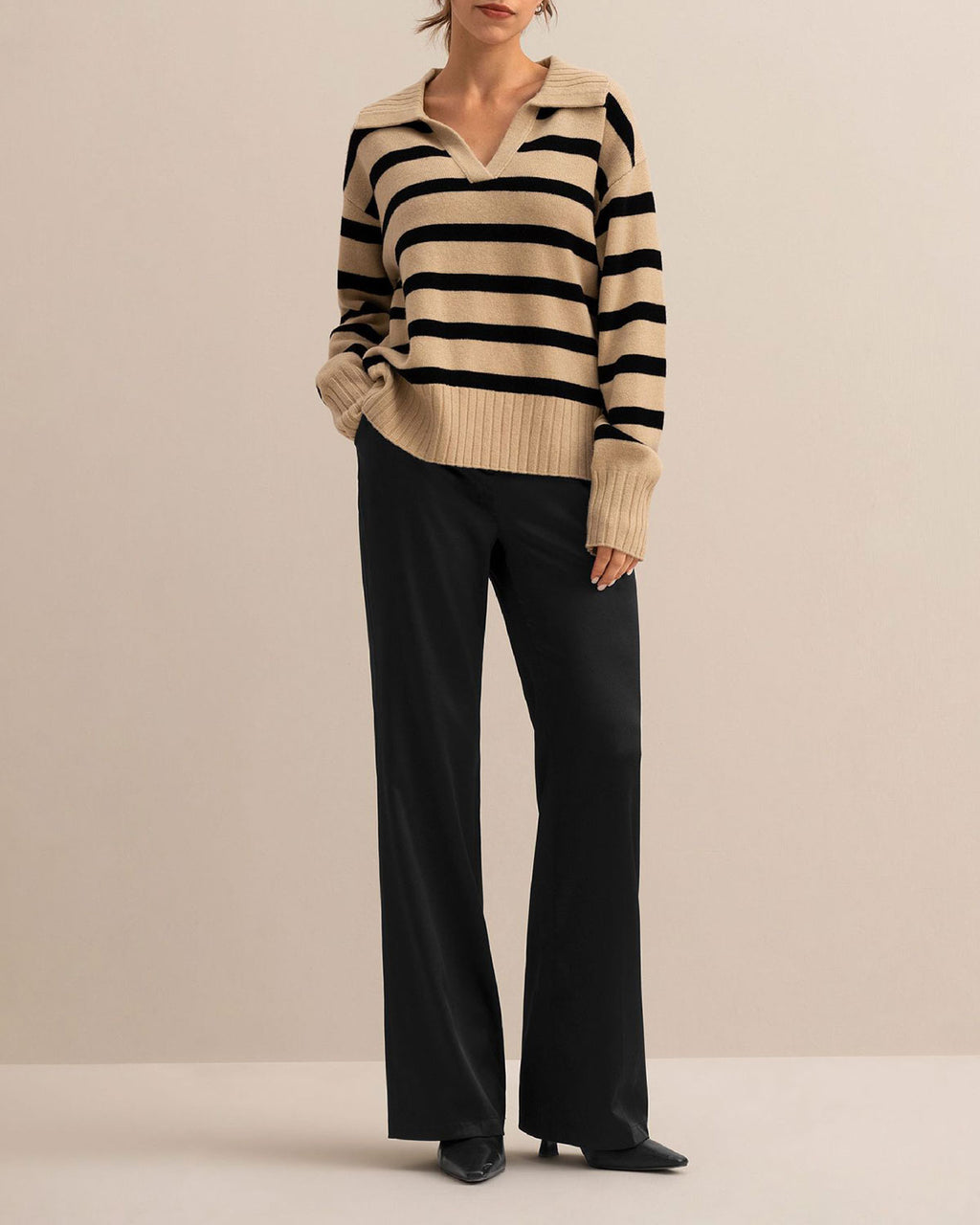 Women's Knitted Viscose Sweater Tops - RIHOAS