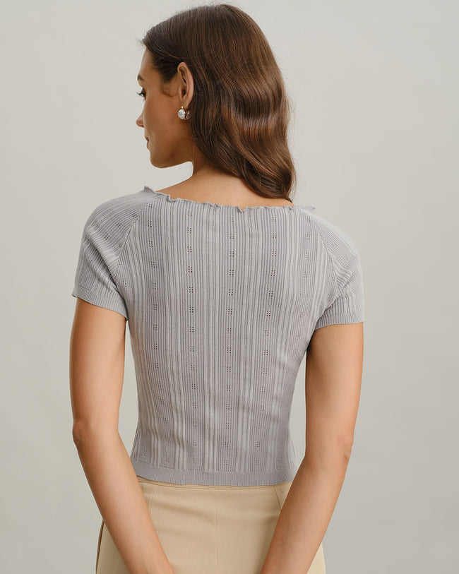 Women's Knitted Viscose Sweater Tops - RIHOAS
