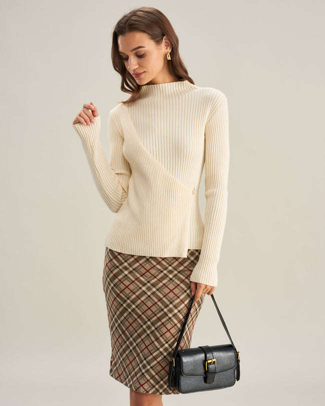 Women's Knitted Viscose Sweater Tops - RIHOAS