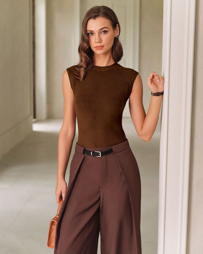 Women's Knitted Viscose Sweater Tops - RIHOAS