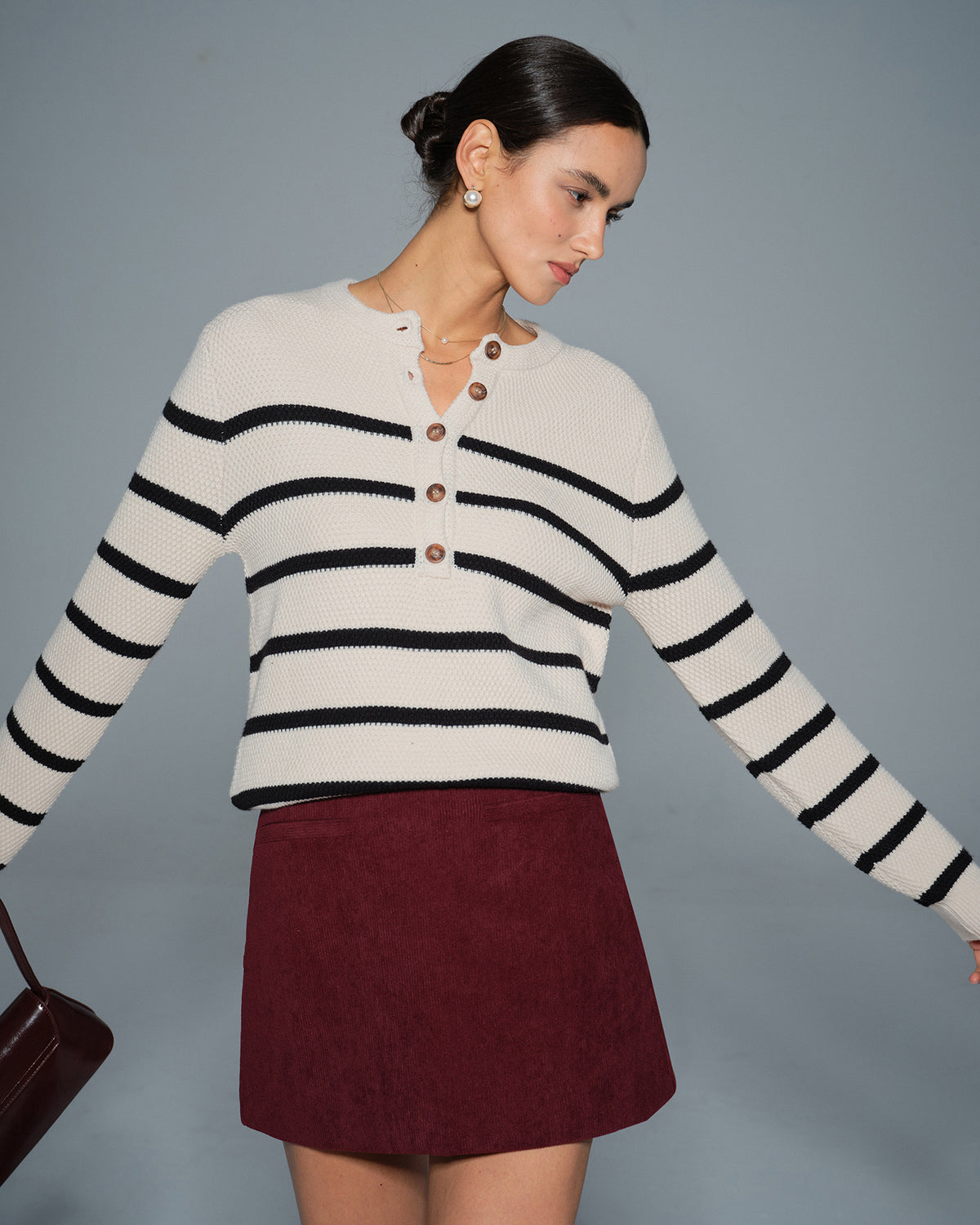 Women's Knitted Viscose Sweater Tops - RIHOAS