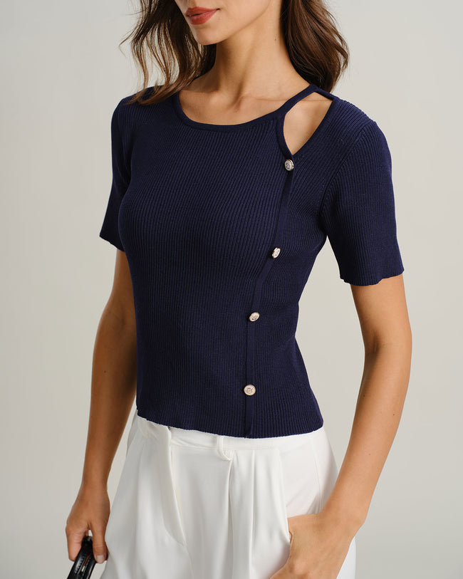 Women's Knitted Viscose Sweater Tops - RIHOAS