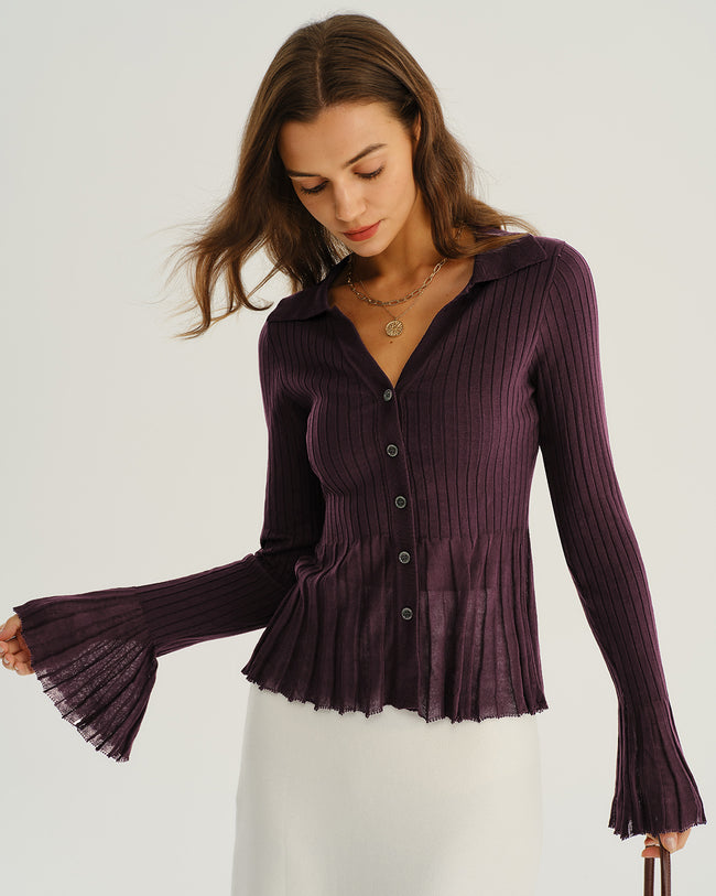 Women's Knitted Viscose Sweater Tops - RIHOAS