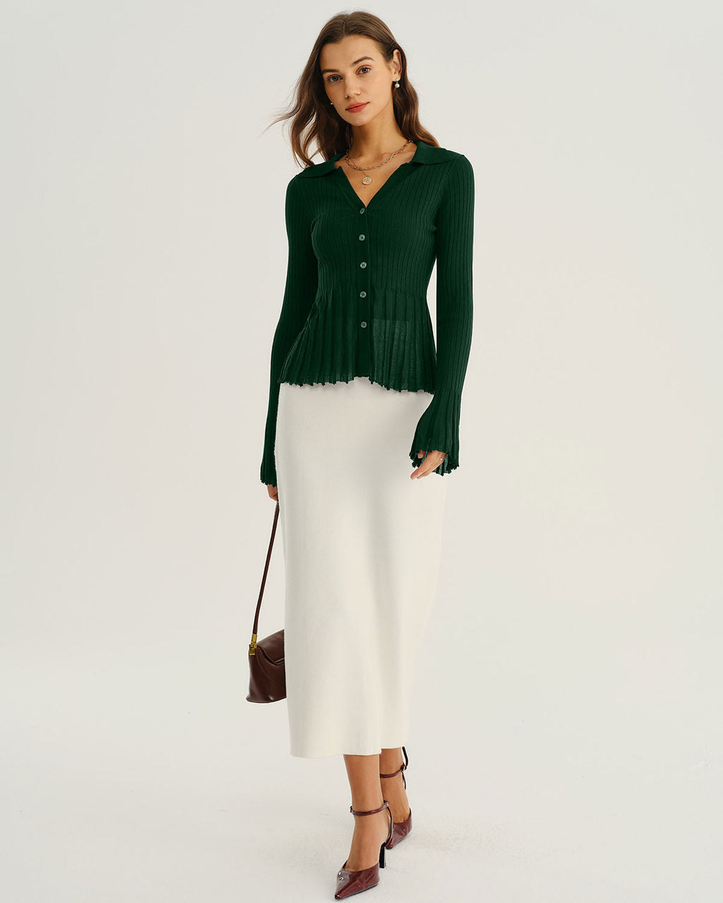Women's Knitted Viscose Sweater Tops - RIHOAS
