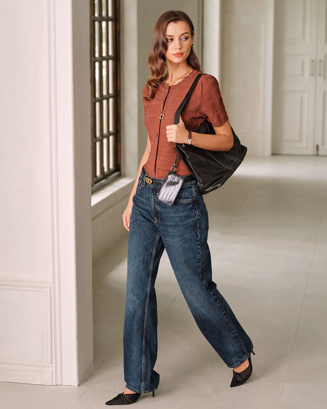 Women's Knitted Viscose Sweater Tops - RIHOAS