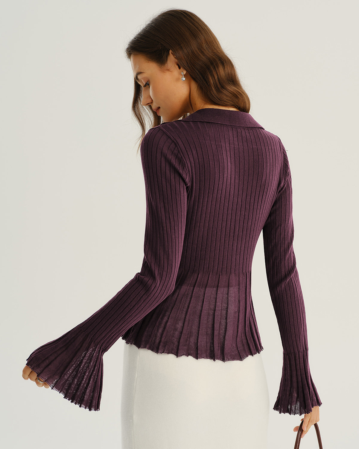 Women's Knitted Viscose Sweater Tops - RIHOAS