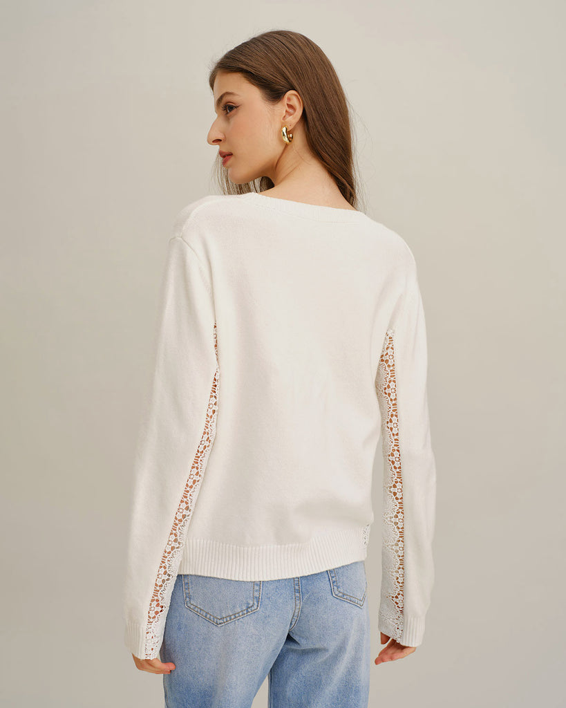 Women's Knitted Viscose Sweater Tops - RIHOAS