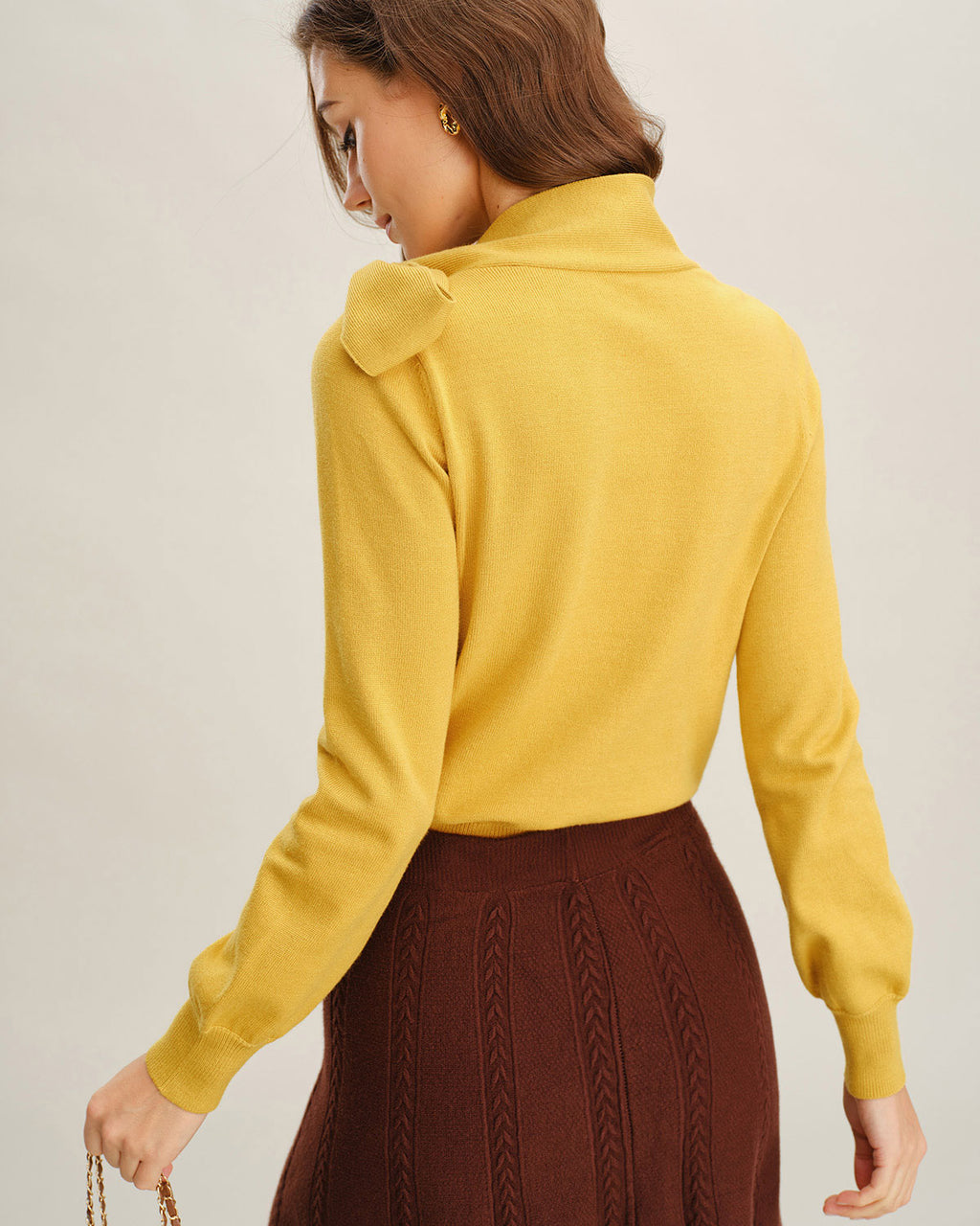 Women's Knitted Viscose Sweater Tops - RIHOAS