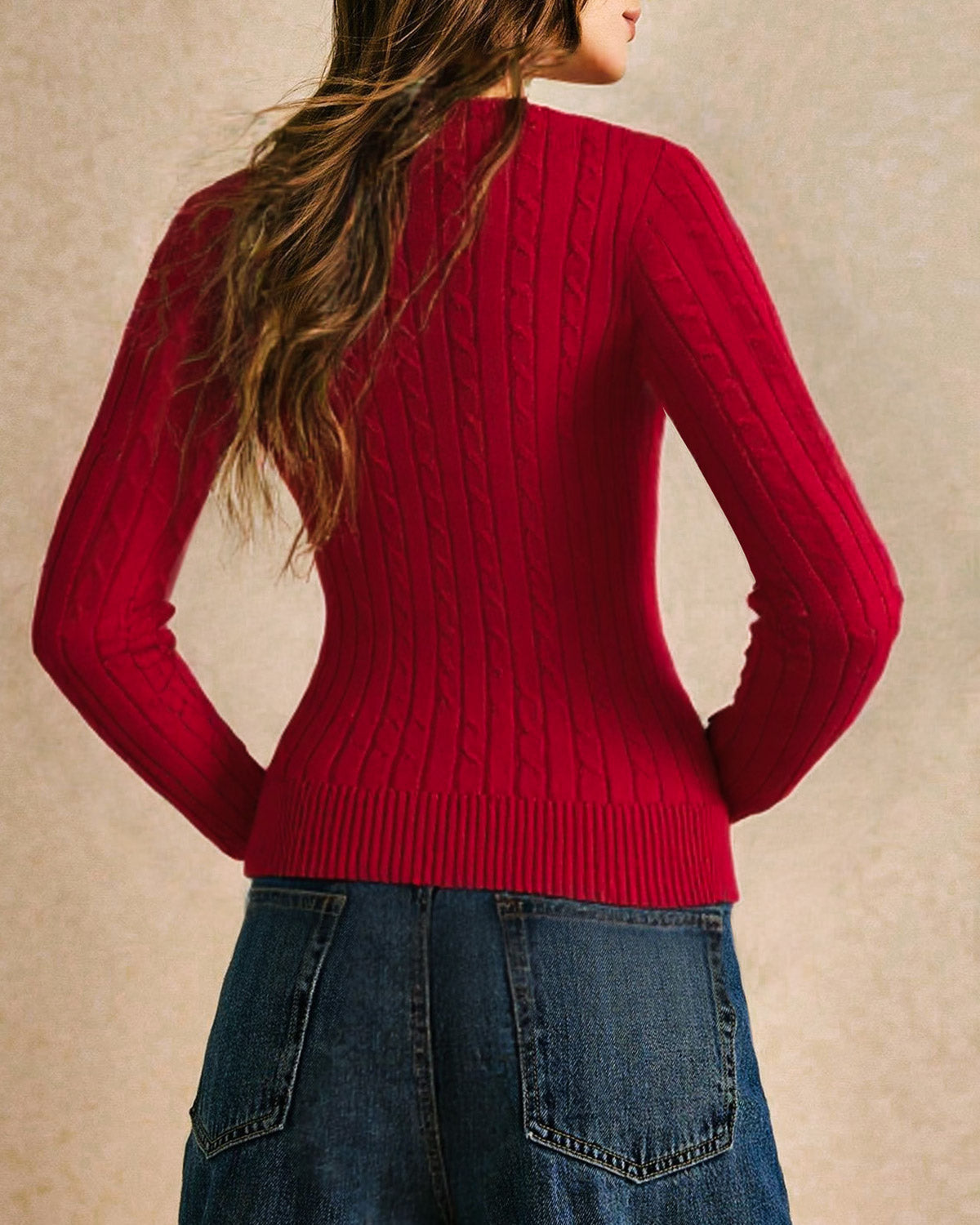 Women's Knitted Viscose Sweater Tops - RIHOAS
