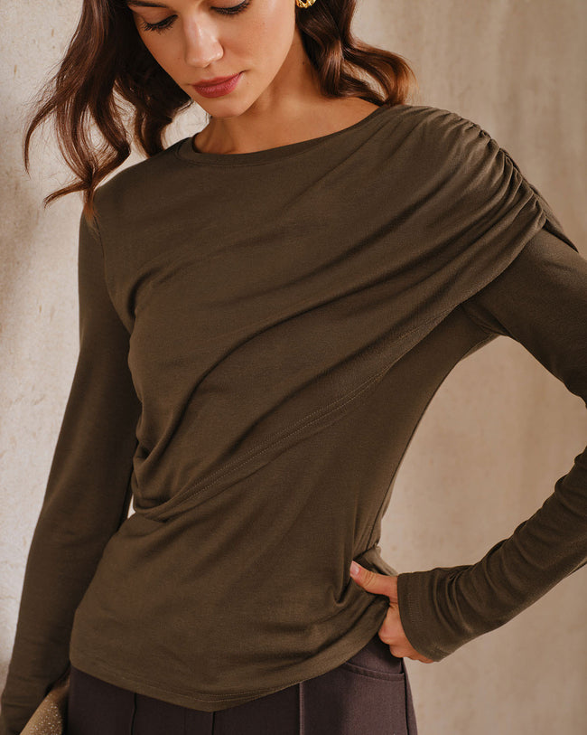 Women's Knitted Viscose T-Shirt Tops - RIHOAS