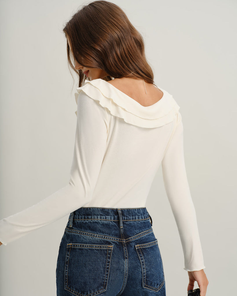 Women's Knitted Viscose Tees Tops - RIHOAS