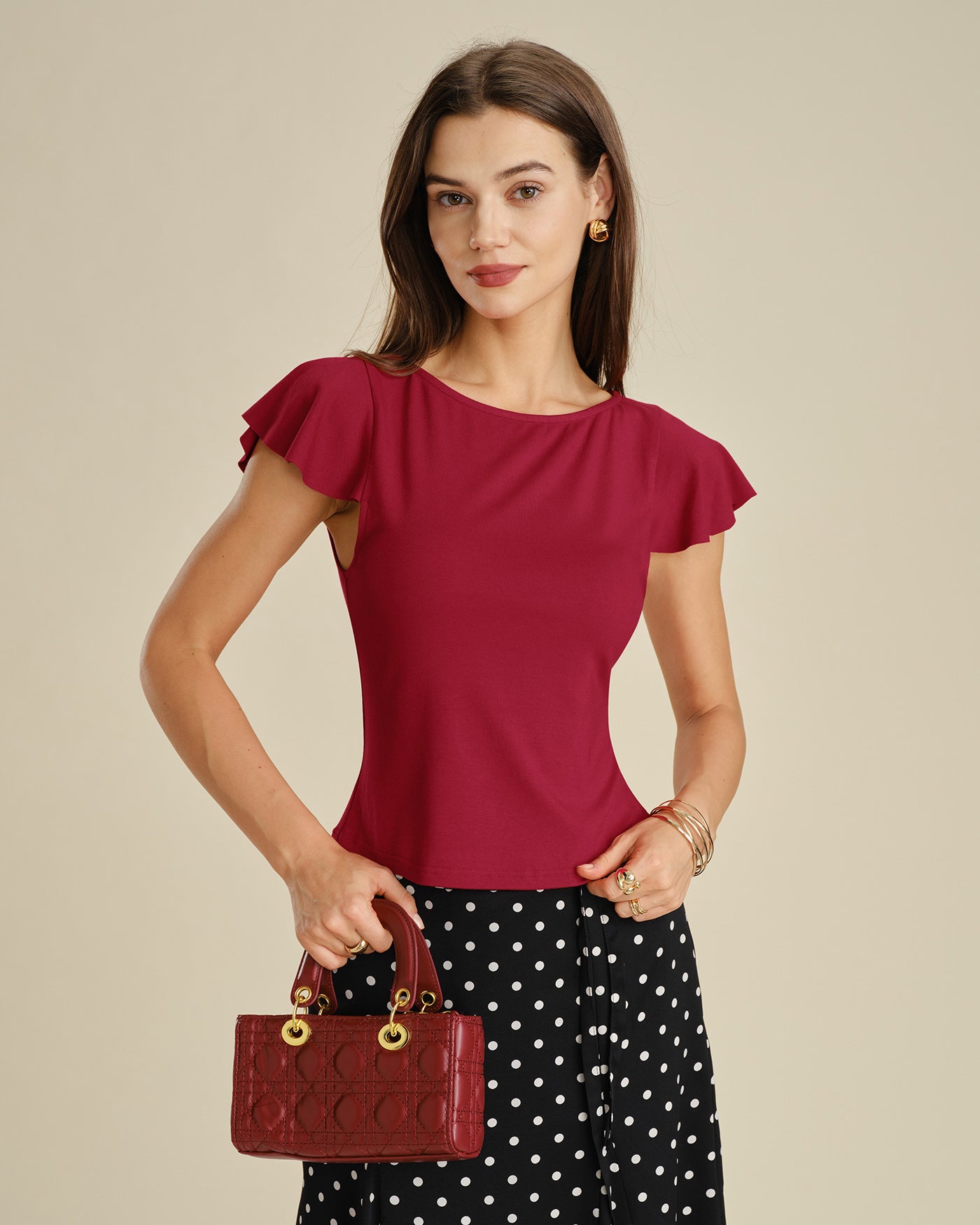 Women's Knitted Viscose Tees Tops - RIHOAS