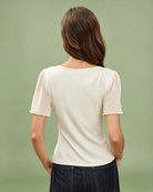 Women's Knitted Viscose Tees Tops - RIHOAS