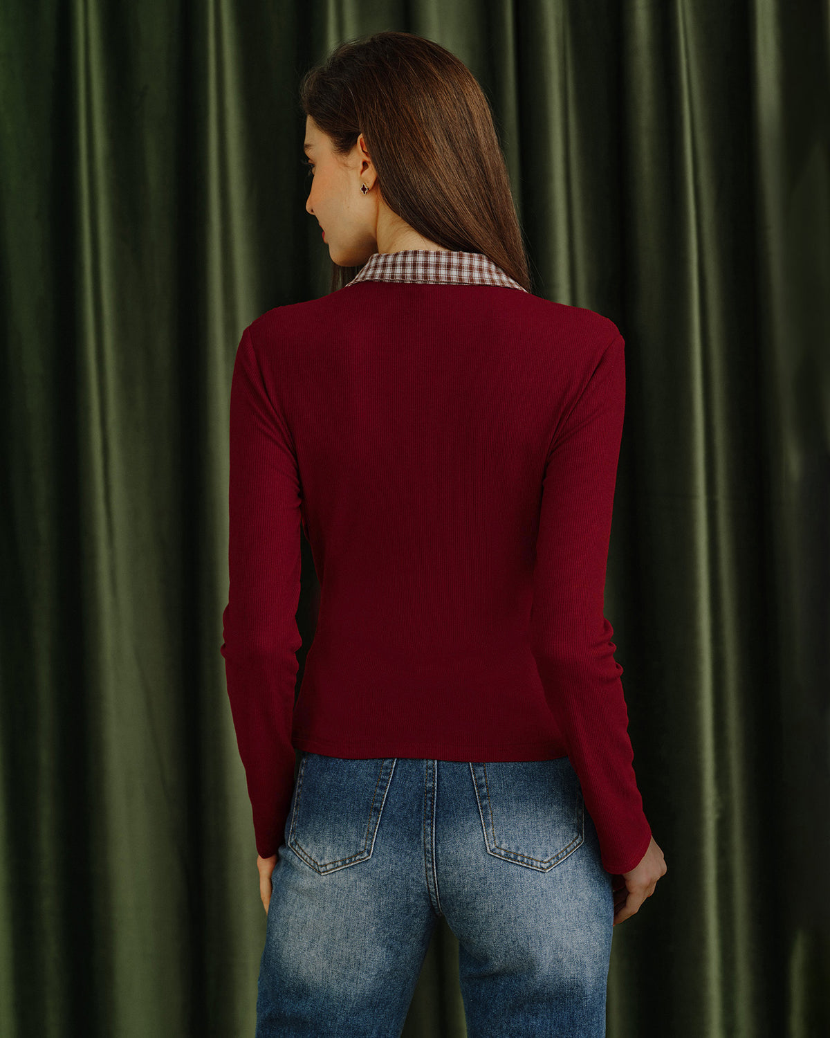 Women's Knitted Viscose Tees Tops - RIHOAS