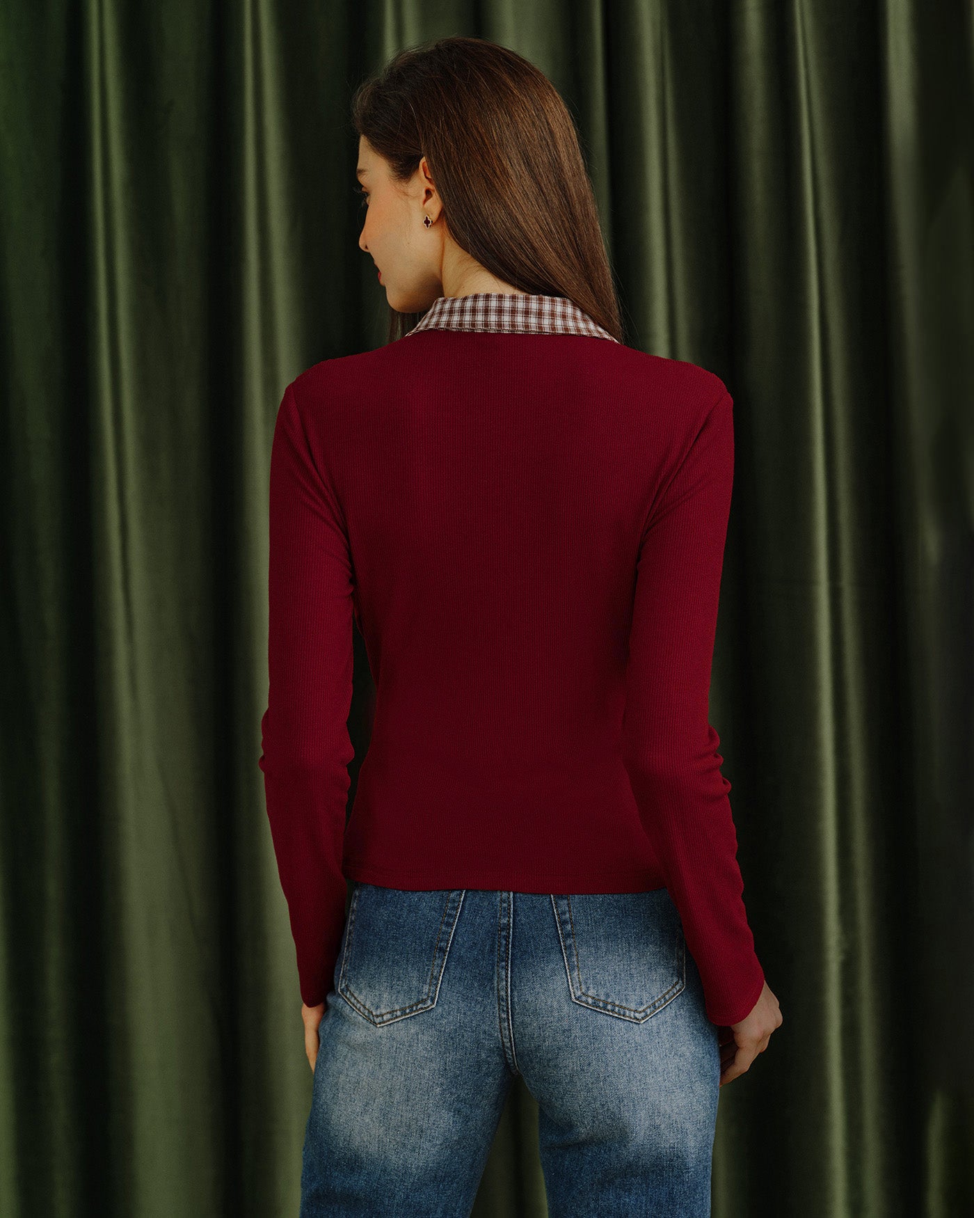 Women's Knitted Viscose Tees Tops - RIHOAS