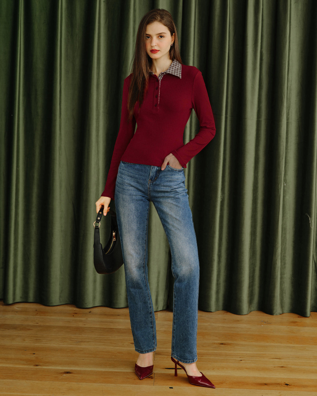 Women's Knitted Viscose Tees Tops - RIHOAS