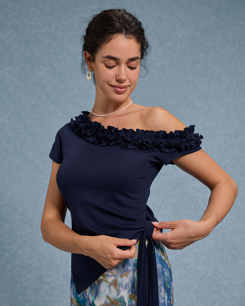 Women's Knitted Viscose Tees Tops - RIHOAS