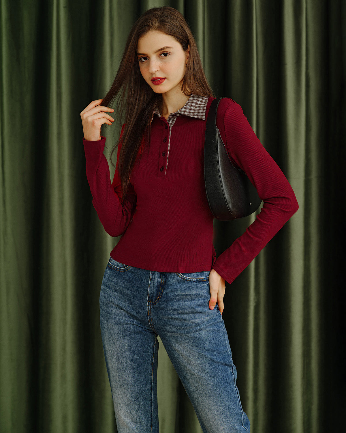 Women's Knitted Viscose Tees Tops - RIHOAS