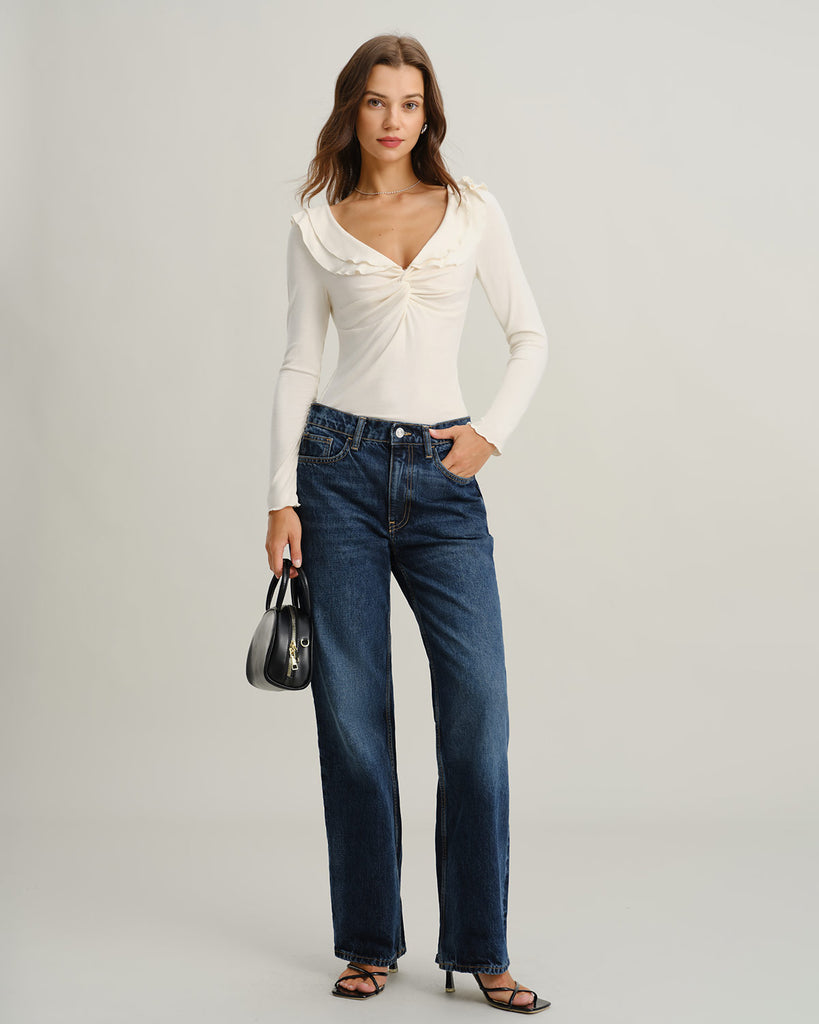Women's Knitted Viscose Tees Tops - RIHOAS