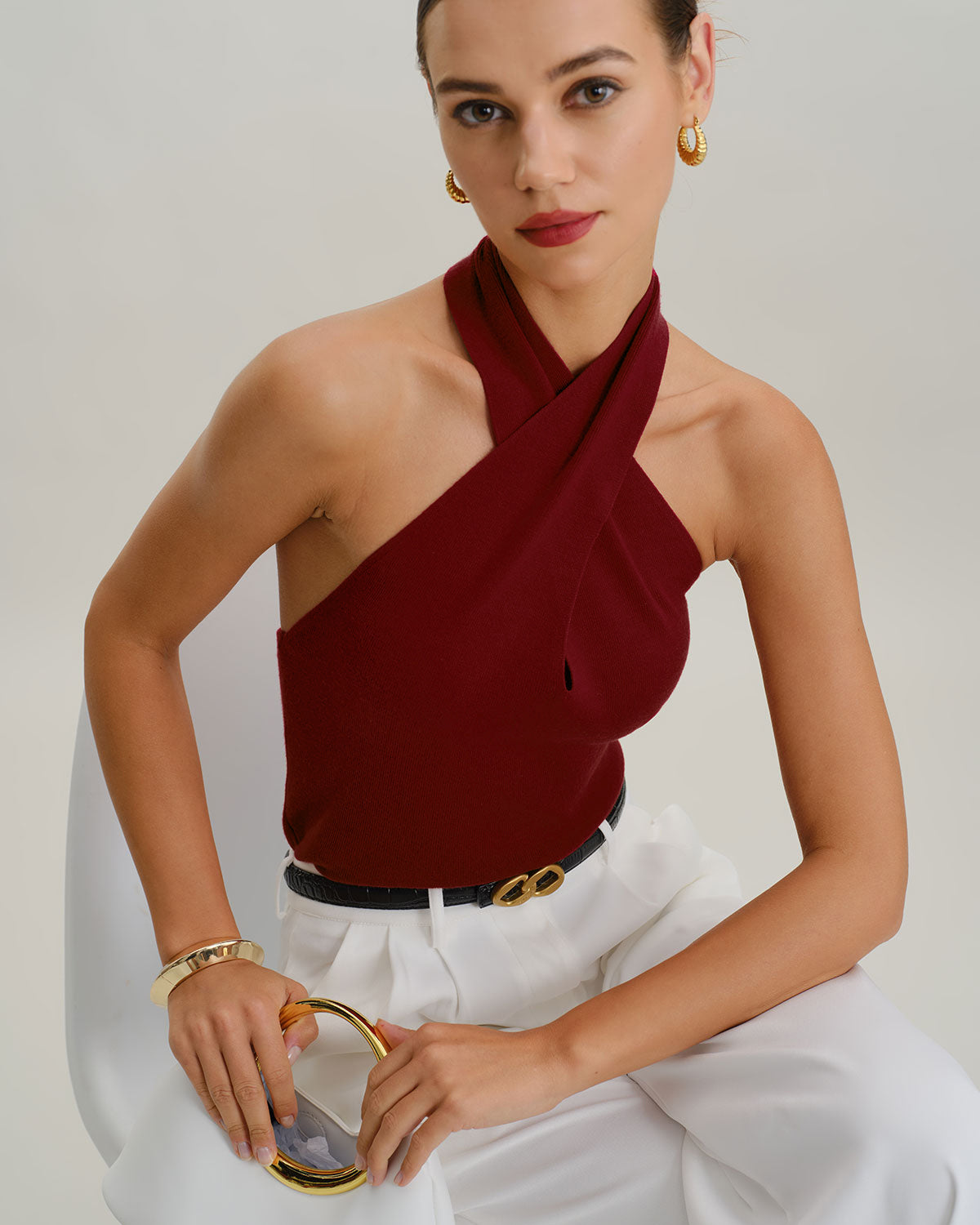 Women's Knitted Viscose Vest Tops - RIHOAS