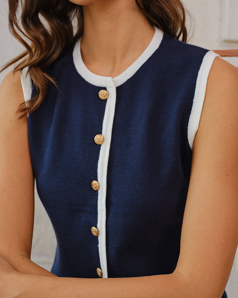 Women's Knitted Viscose Vest Tops - RIHOAS