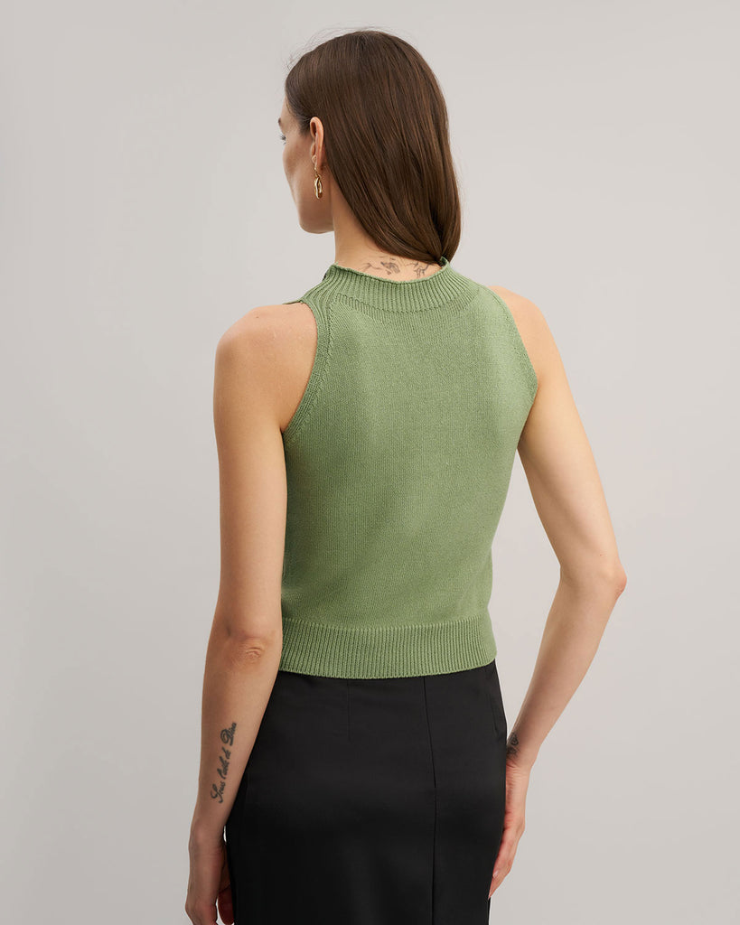 Women's Knitted Viscose Vest Tops - RIHOAS