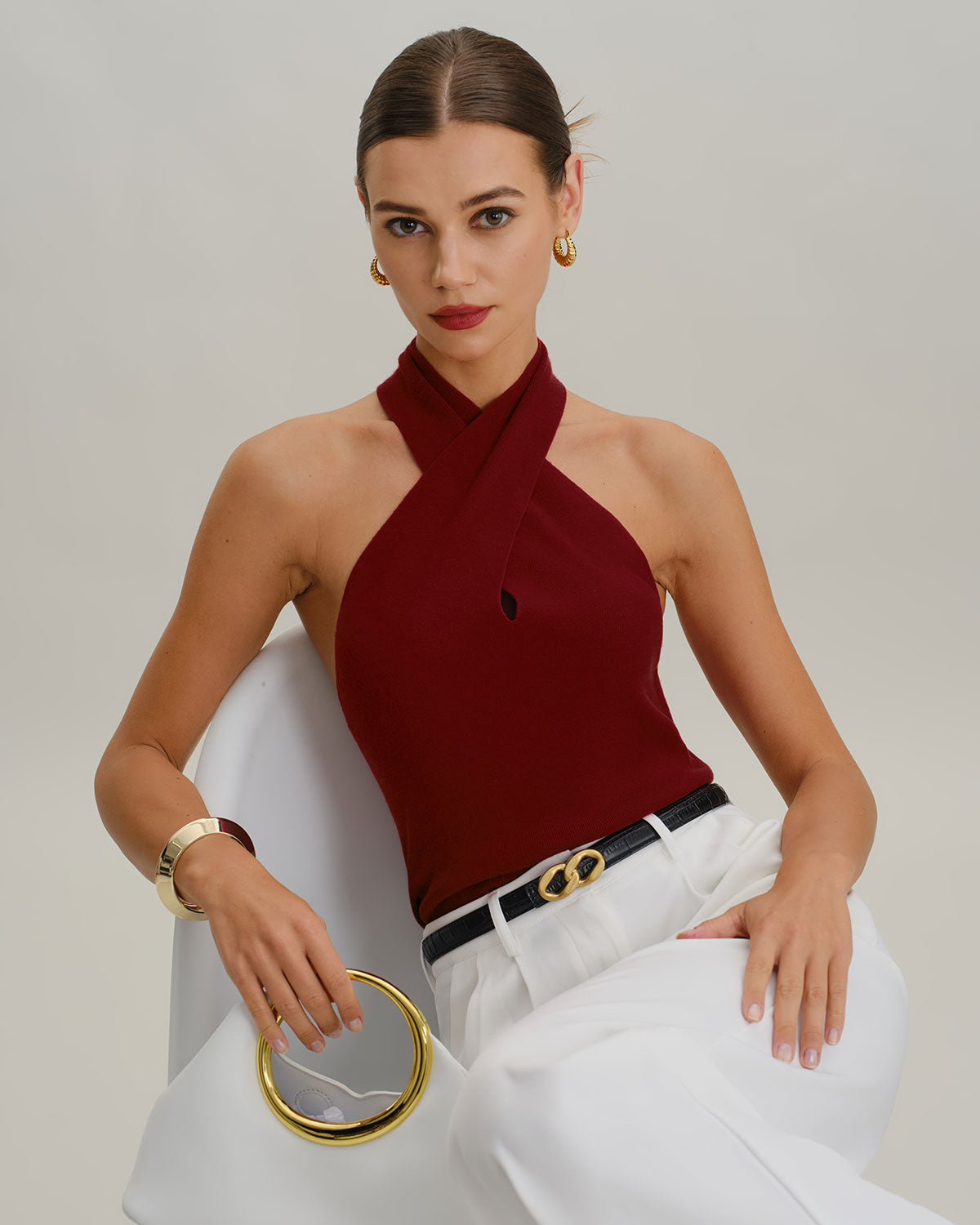 Women's Knitted Viscose Vest Tops - RIHOAS