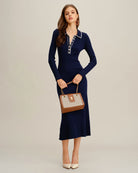 Women's Knitted Viskose Dresses Dresses - RIHOAS