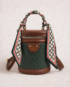 Women's Leather Handbags Green - RIHOAS