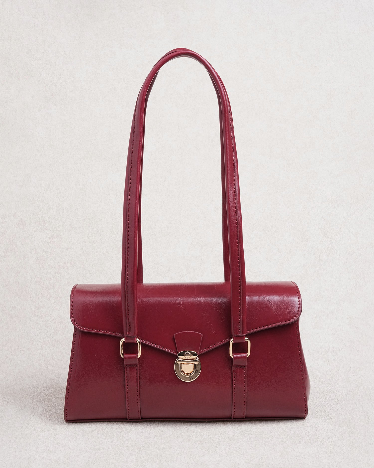 Women's Leather Handbags Red - RIHOAS