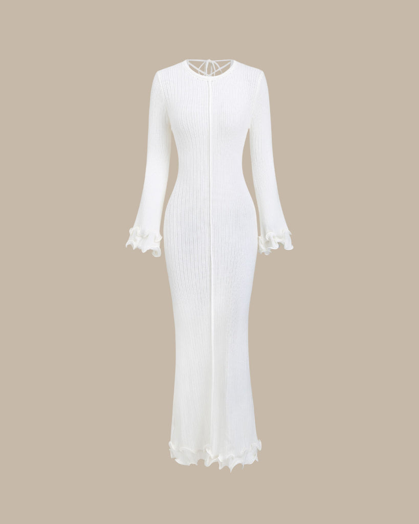 Women's Long Knitted Viscose Sweater Dresses Dresses - RIHOAS