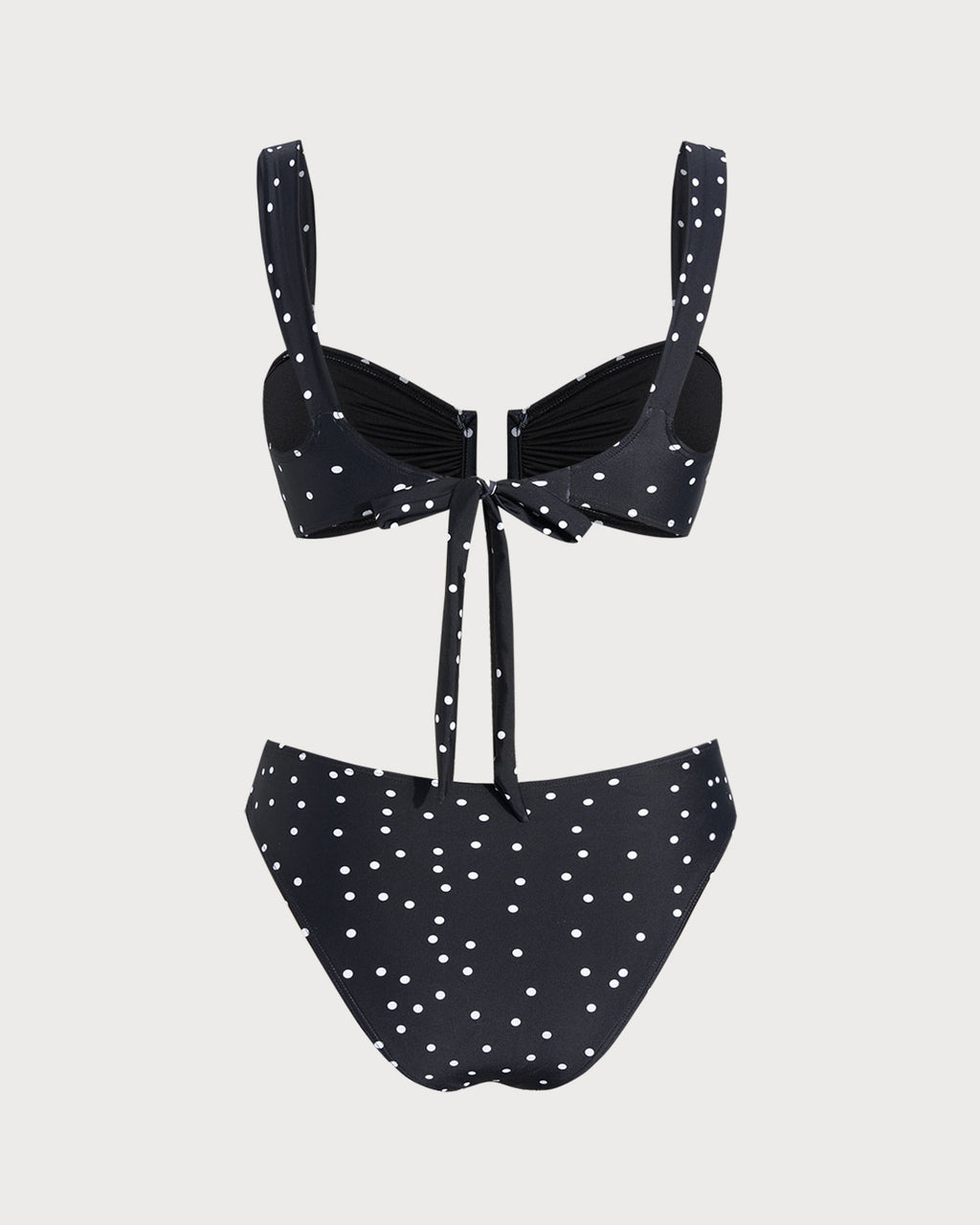 Women's Nylon Blended Polka Dots Bikini Sets Bikinis - RIHOAS