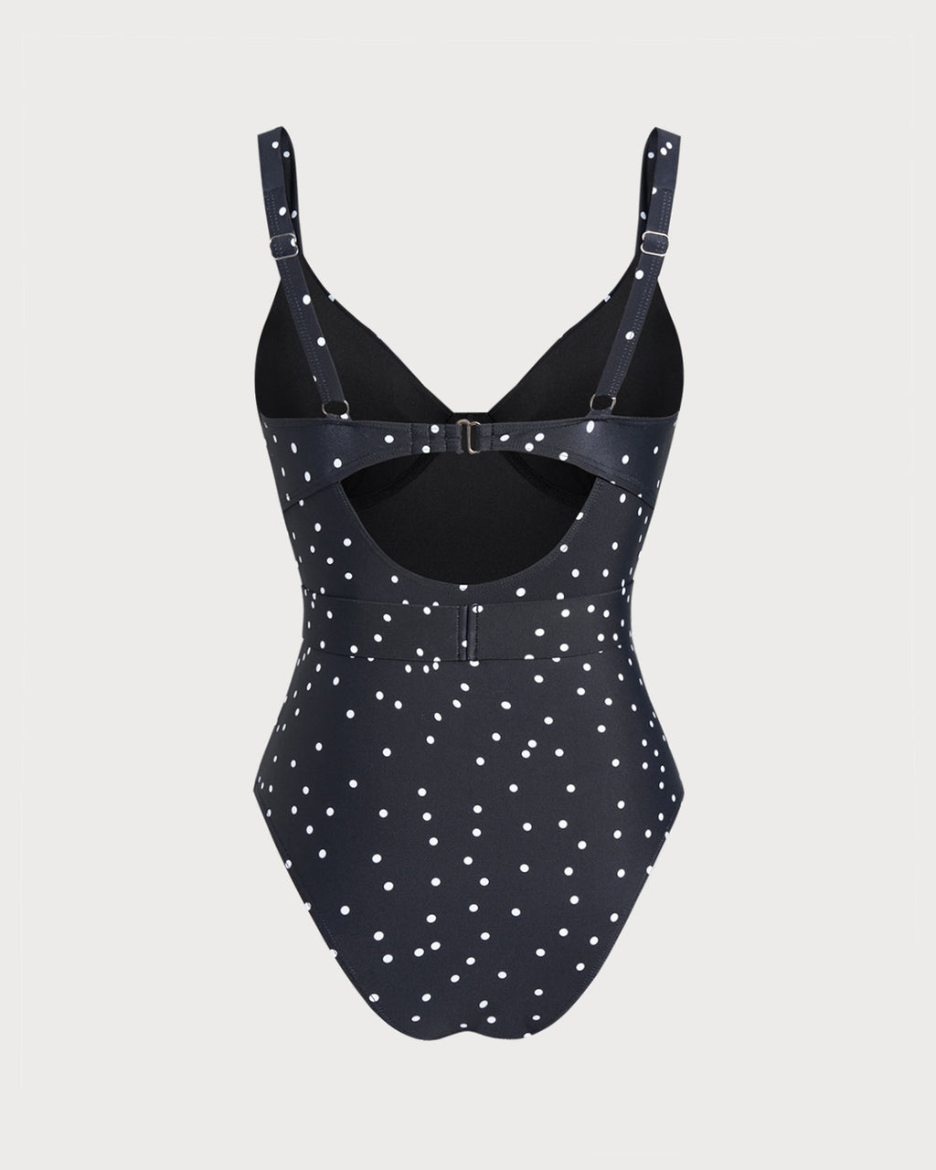 Women's Nylon Blended Polka Dots One-Pieces One-Pieces - RIHOAS