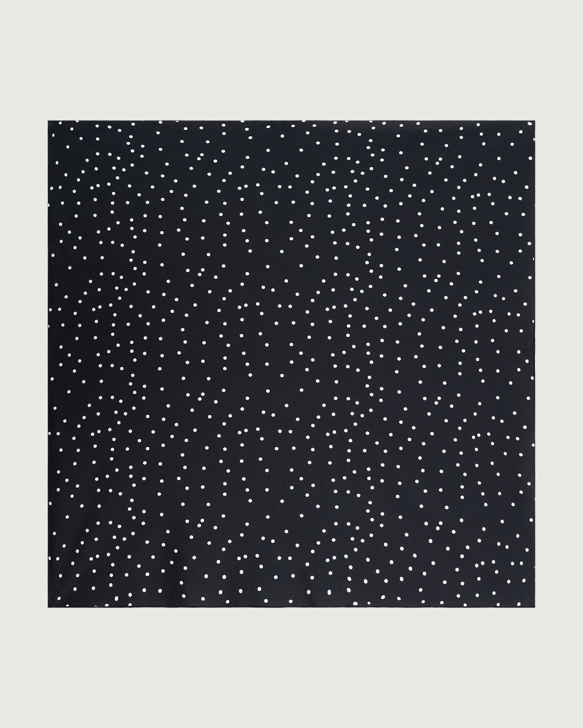 Women's Nylon Blended Polka Dots Scarf Black Scarves - RIHOAS