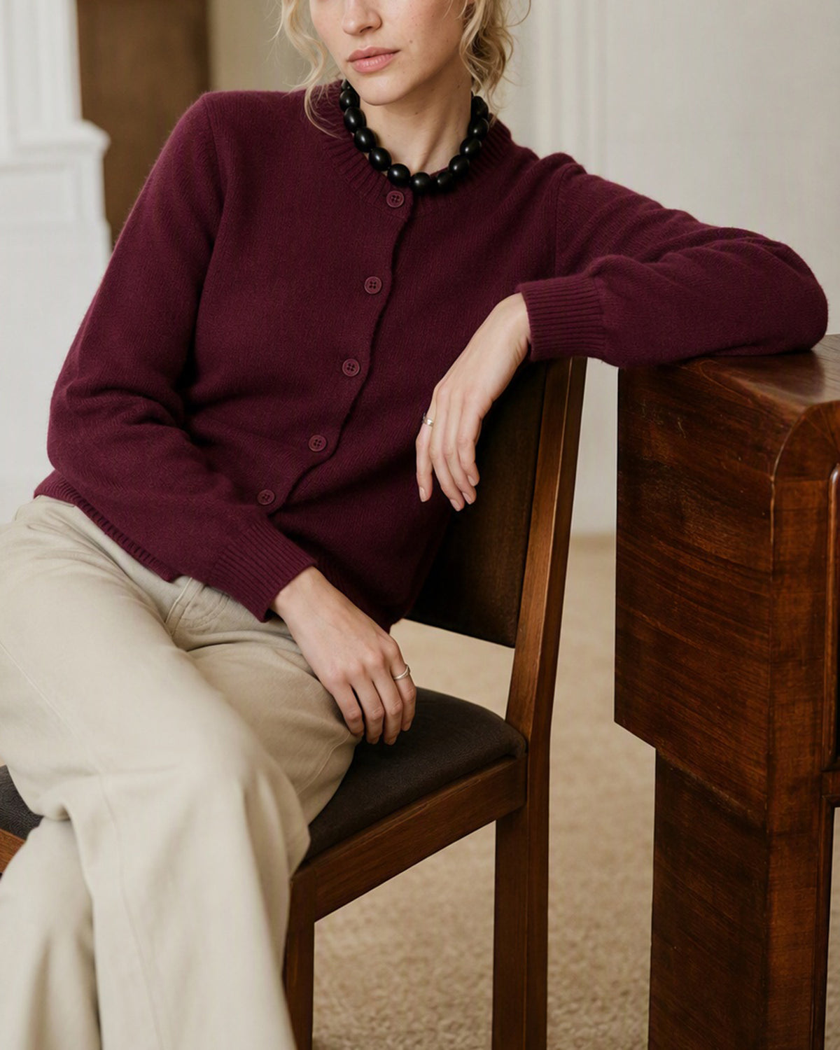Women's Nylon Knit Sweater - RIHOAS